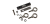 Kit Suspensão Horizontal Caixa KW122 QSC KW-SUS-KIT-122