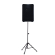 Caixa Acústica Ativa PA 1000W RMS QSC CP8 com Pedestal